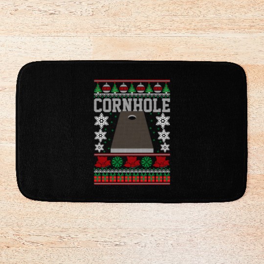 Cornhole Ugly Happy Bath Mats