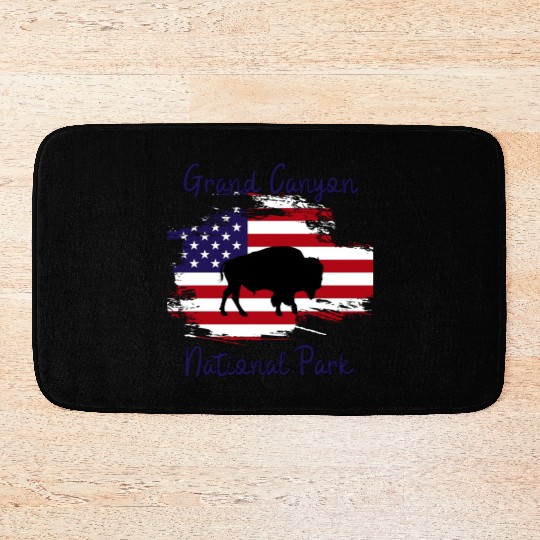 grand canyon national park buffalo Bath Mats gifts