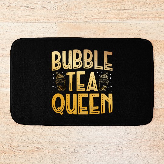 Bubble Tea Queen Boba Tea Drinker Korean Drink Bath Mats