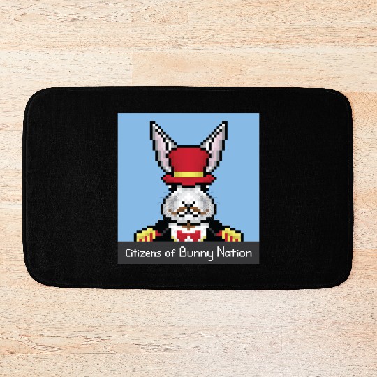 Citizens of Bunny Nation NFT #34 Artwork Bath Mats