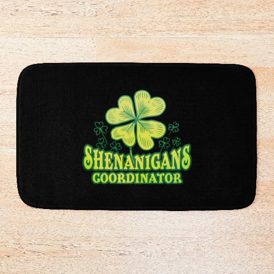 Shenanigans Coordinator St Patrick'S Day Shamrock Bath Mats