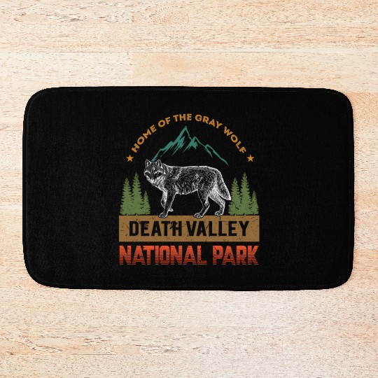 Death Valley National Park Wolf Bath Mats