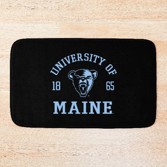 Maine Black Bears Stamp Logo Officially Bath Mats