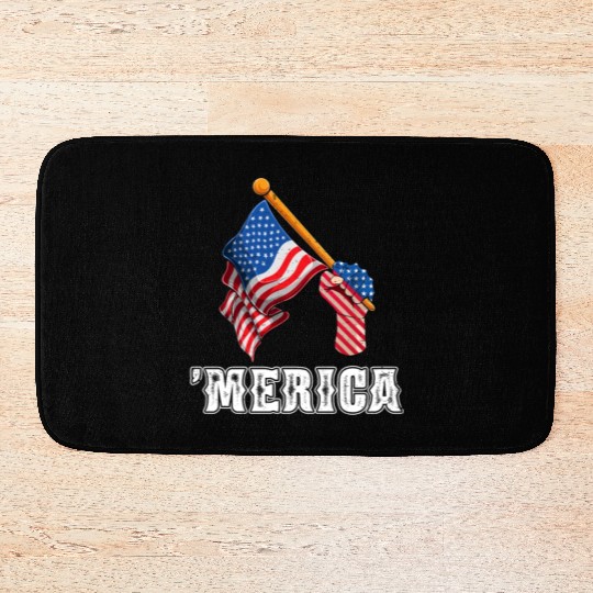 Patriotism Merica Pride US Patriots USA Fan Bath Mats
