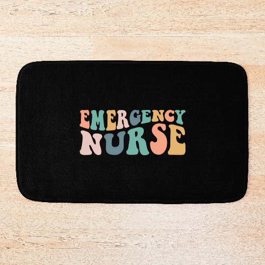 Groovy Er Nurse Emergency Room Nurse School Wo Bath Mats