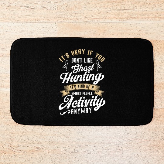 Paranormal Investigator Ghost Hunter Ghost Hunting Bath Mats