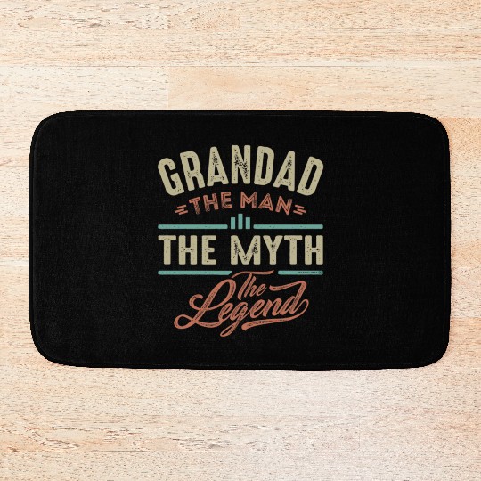 Grandad The Legend Bath Mats