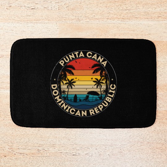 Punta Cana Dominican Republic Reminder Bath Mats