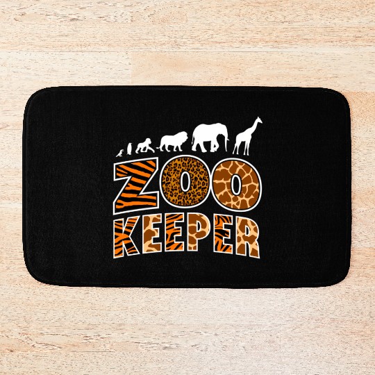 Zoo Keeper Zookeeper Bath Mats