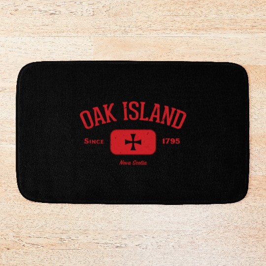 Oak Island Knights Templar Cross Bath Mats