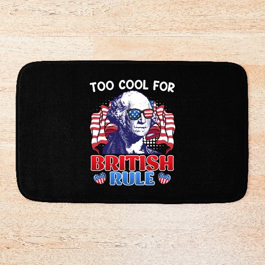 Too cool for British rule George Washington Bath Mats