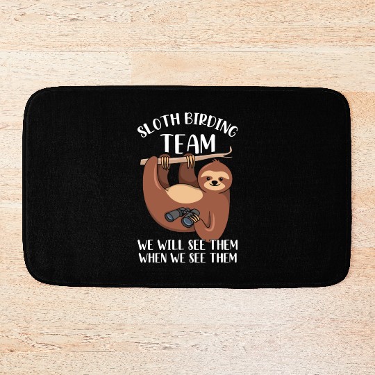 Bird Watching Design For A Hobbyist Bird Watcher Bath Mats