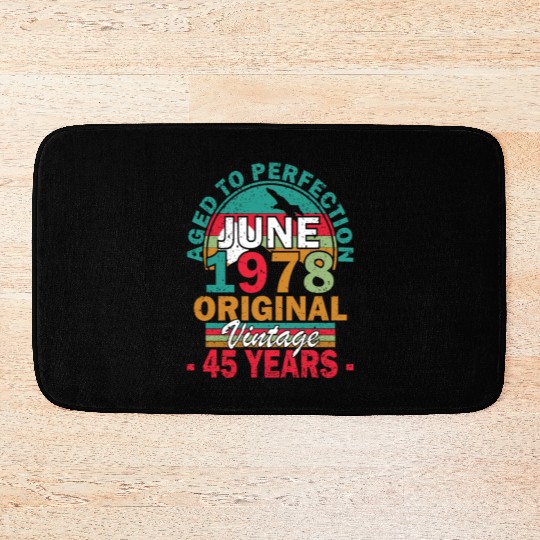 June 1978 Aged to Perfection June 1978 vintage Bath Mats