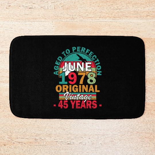 June 1978 Aged to Perfection June 1978 vintage Bath Mats