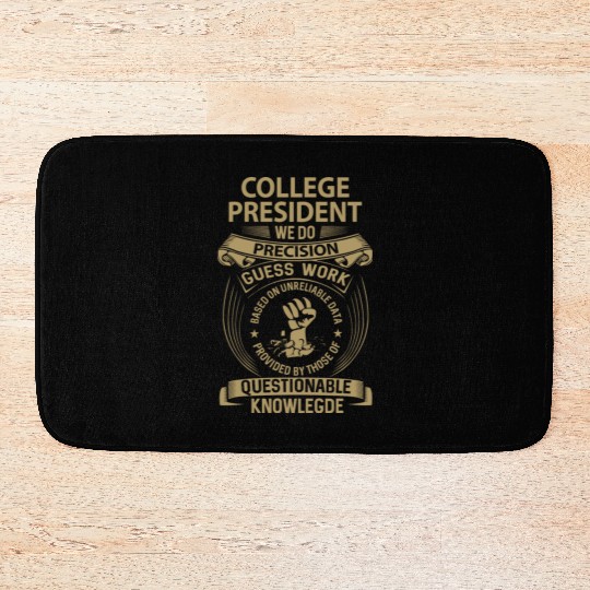 College President Bath Mats - We Do Precision Gift I