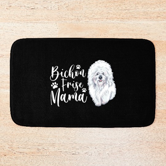 Bichon Frise Mama Bath Mats