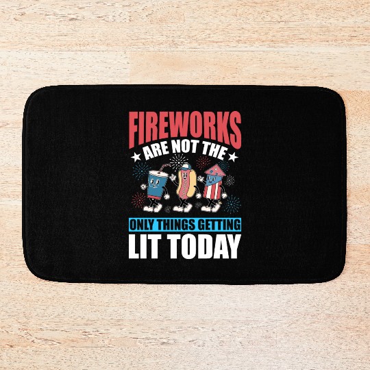 Fireworks are not the only things getting lit Bath Mats