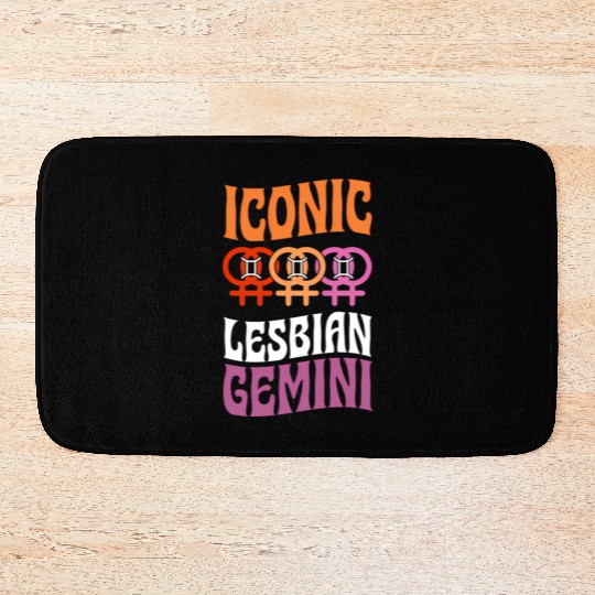 Ico Lesbian Gemini Queer Zodiac Horoscope Sign Les Bath Mats