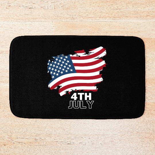 4th July The Independence Day of America Bath Mats