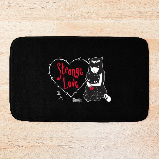 Emily The Strange Strange Love Bath Mats