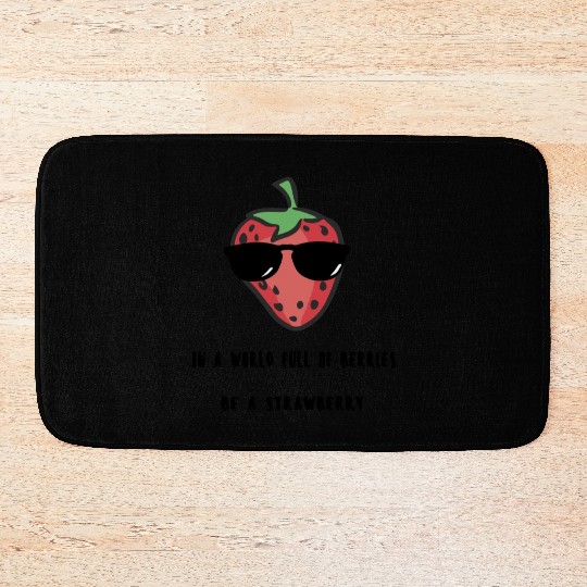 Strawberry world Bath Mats