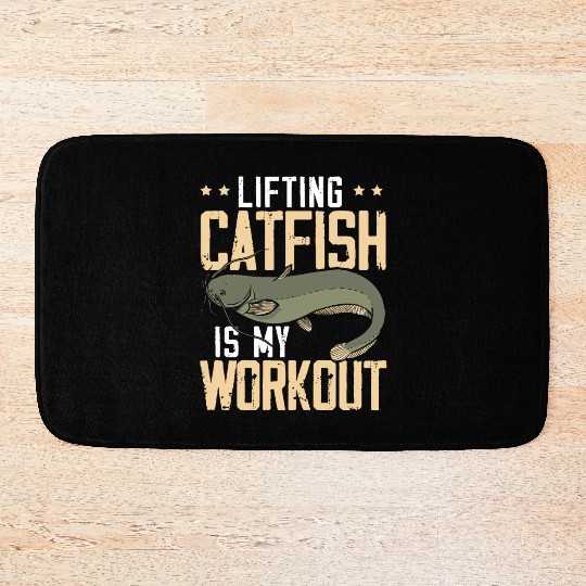 Hand Fishing Fisherman Noodling Lover Fisher Fish Bath Mats