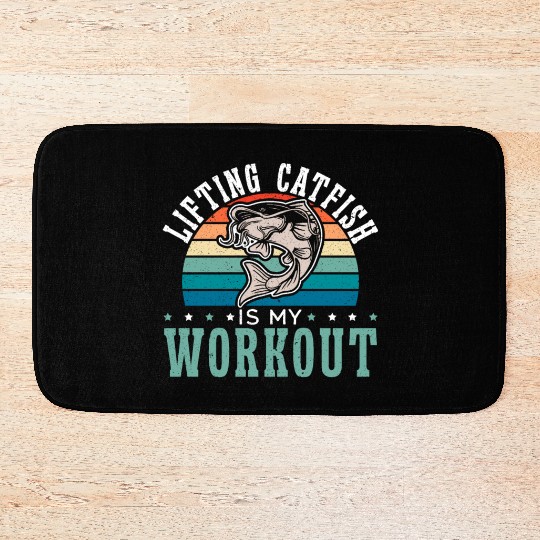 Hand Fishing Fisherman Noodling Lover Fisher Fish Bath Mats