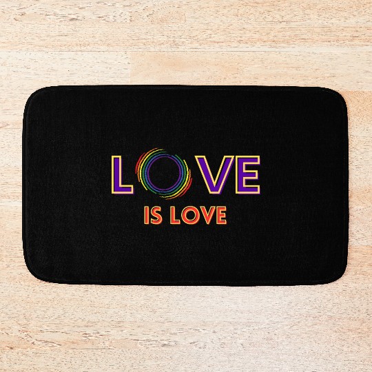 love is love Bath Mats