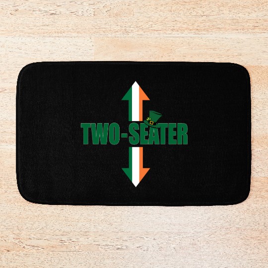 Irish Flag Two Seater Party-Trashy Humor Bath Mats