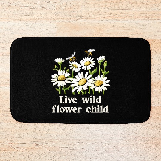 Marguerites Daisy Summer Daisies Flower Garden Bath Mats
