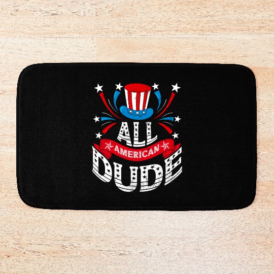 All American Dude American Pride US Patriot Bath Mats