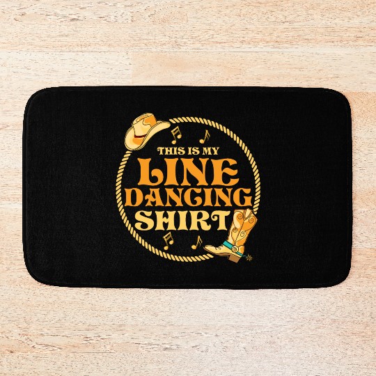 This Is My Line Dancing Bath Mats Western Country Musi