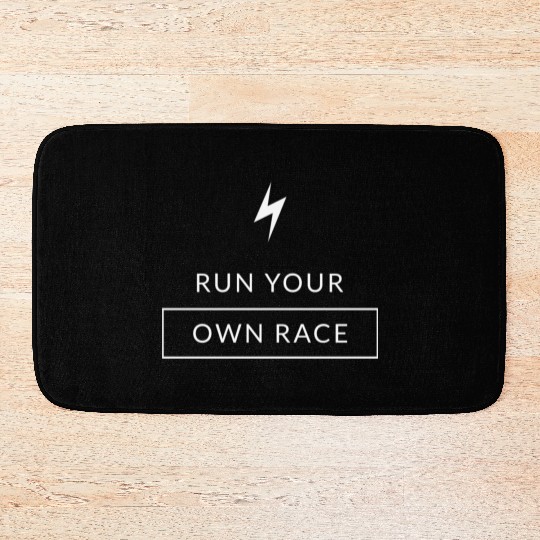 Run Your Own Race Fitness Bath Mats