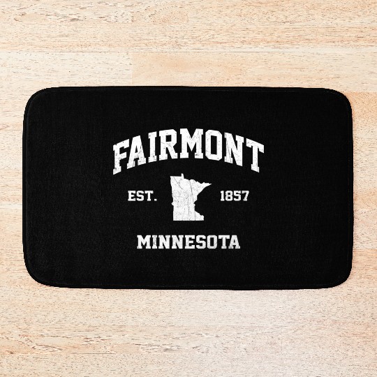Fairmont Minnesota Mn State Athletic Style Bath Mats