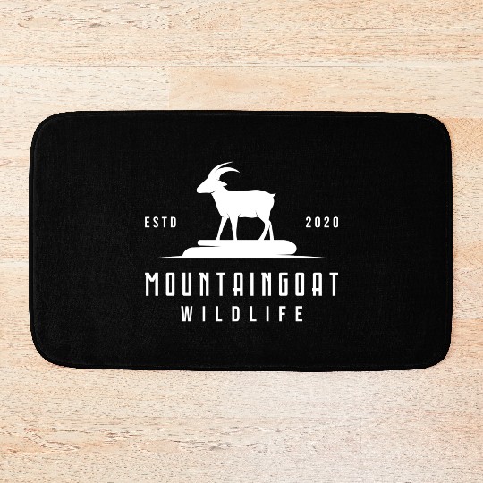 Mountain Goat Nature Wild Animals Mountain Animals Bath Mats