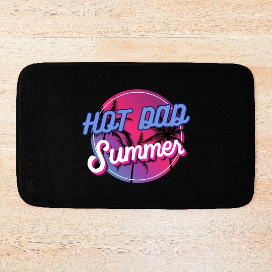 Hot Dad Summer, Dude Dad Vintage Bath Mats
