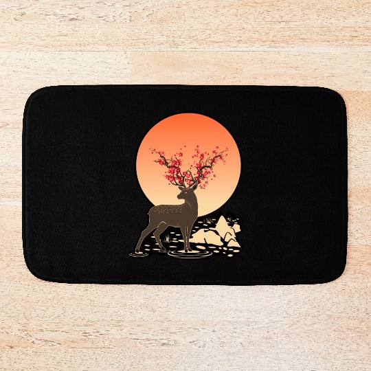 THE SACRED DEER | NATURE HOLY SPIRIT Bath Mats