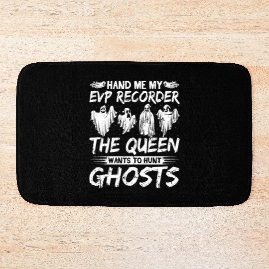 Evp Recorder Queen Ghost Hunting Bath Mats