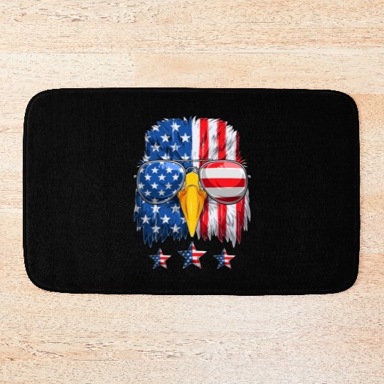 Patriots America Ealge Stars and Stripes US Pride Bath Mats
