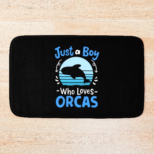 Orcas Whales Orca Lover Retro Bath Mats
