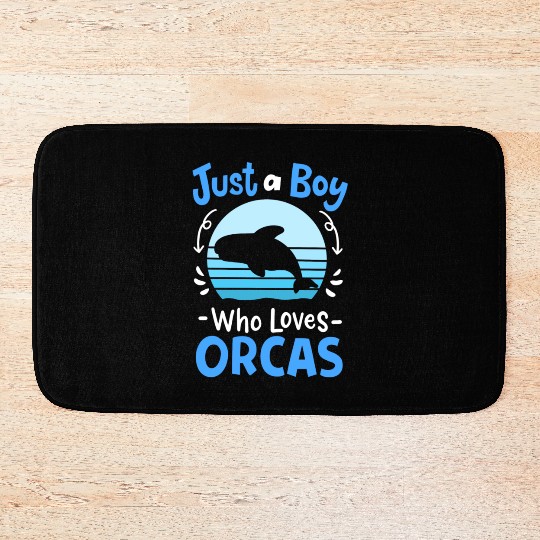 Orcas Whales Orca Lover Retro Bath Mats