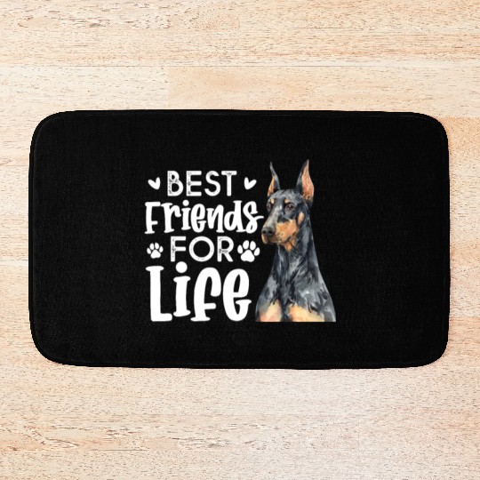 Best Friends For Life Doberman Pinscher Bath Mats