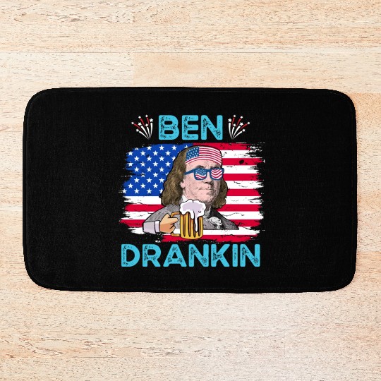 Ben Drankin US President Independence Day Bath Mats