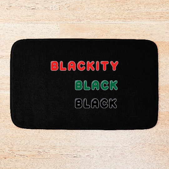 Blackity Black Black Bath Mats