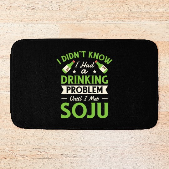 Soju Korean Wine Drink Korea Bath Mats