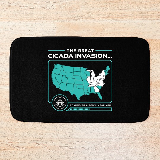 Cicada Invasion Coming To These States In Us Map Bath Mats
