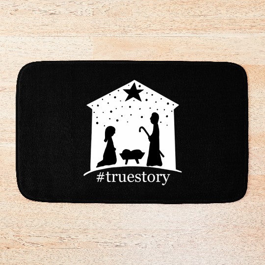 Truestory Birth Jesus True Bible Story Bethlehem Bath Mats