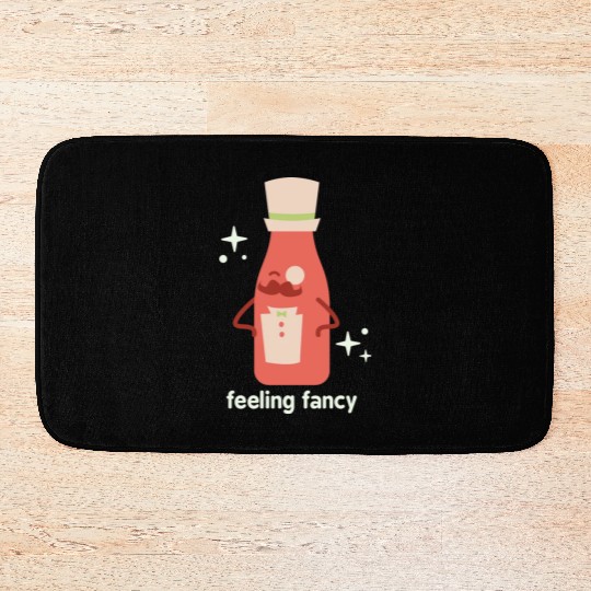 Feeling Fancy aesthetic nature Bath Mats