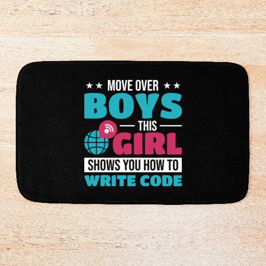 Developer Programming Programmer green Bath Mats