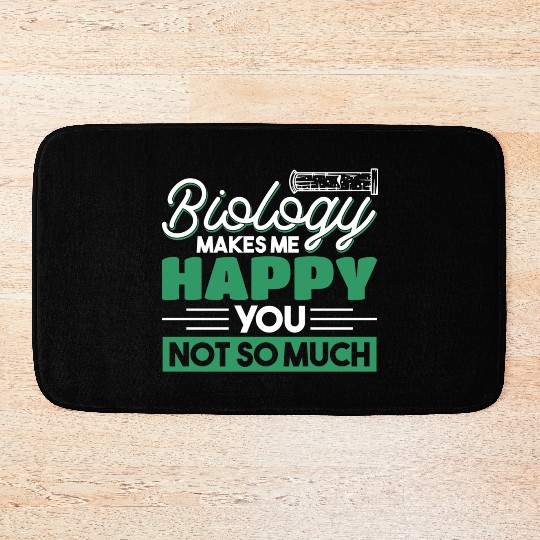 Teacher Biology Science Biologist nostalgia Bath Mats